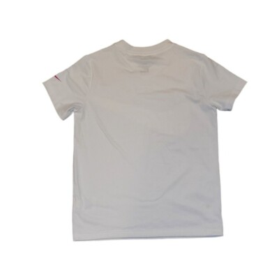 ★NIKE★Girls ロゴコットンTシャツ(White/Pink)2-7Y Nike Girls White Pink Large Swoosh Logo Active Track Top