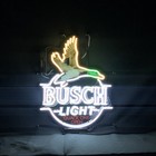 19"x15" Flying Duck Quack One Open Bvsch Light Neon Sign Shop Bar Wall Gift