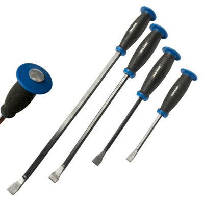 Strike Through Cap Pry Bar Set 4 Stück Schwerlast Soft Grip Griff Hebeleisen