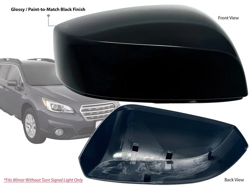2015-2017 Crosstrek 2015 2016 Impreza Mirror Cover Glossy Black Passenger Side