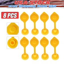 8Pcs Yellow Fuel Gas Can Jug Vent Cap Blitz Wedco Scepter Essence Midwest Eagle