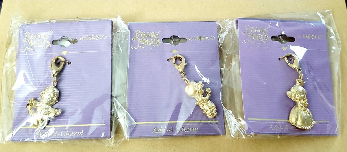 3 NEW Vintage 1996 PRECIOUS MOMENTS Goldtone Gold Tone Bracelet