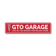 GTO Garage Garage Sign, Home Decor Metal Sign