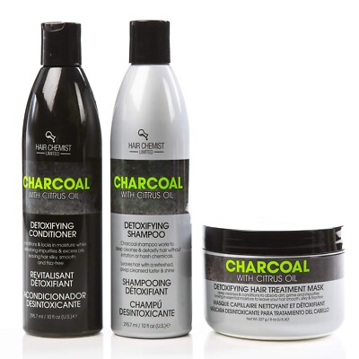 Hair Chemist Charcoal/Coconut/Macadamia Range Shampoo, Conditioner, Maske
