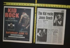 Kid Rock 2004 2PC Concert Ad/Review Lot NYC NJ Puddle Of Mudd