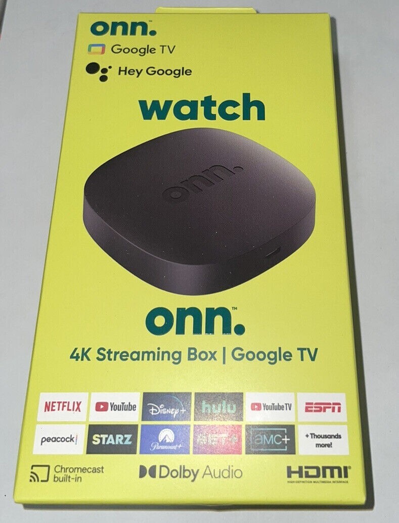 ONN Streaming Box 4K Streaming Wi Fi Android TV UHD Google TV Device ONN Streaming Box 4K Streaming Wi Fi Android TV UHD Google TV Device