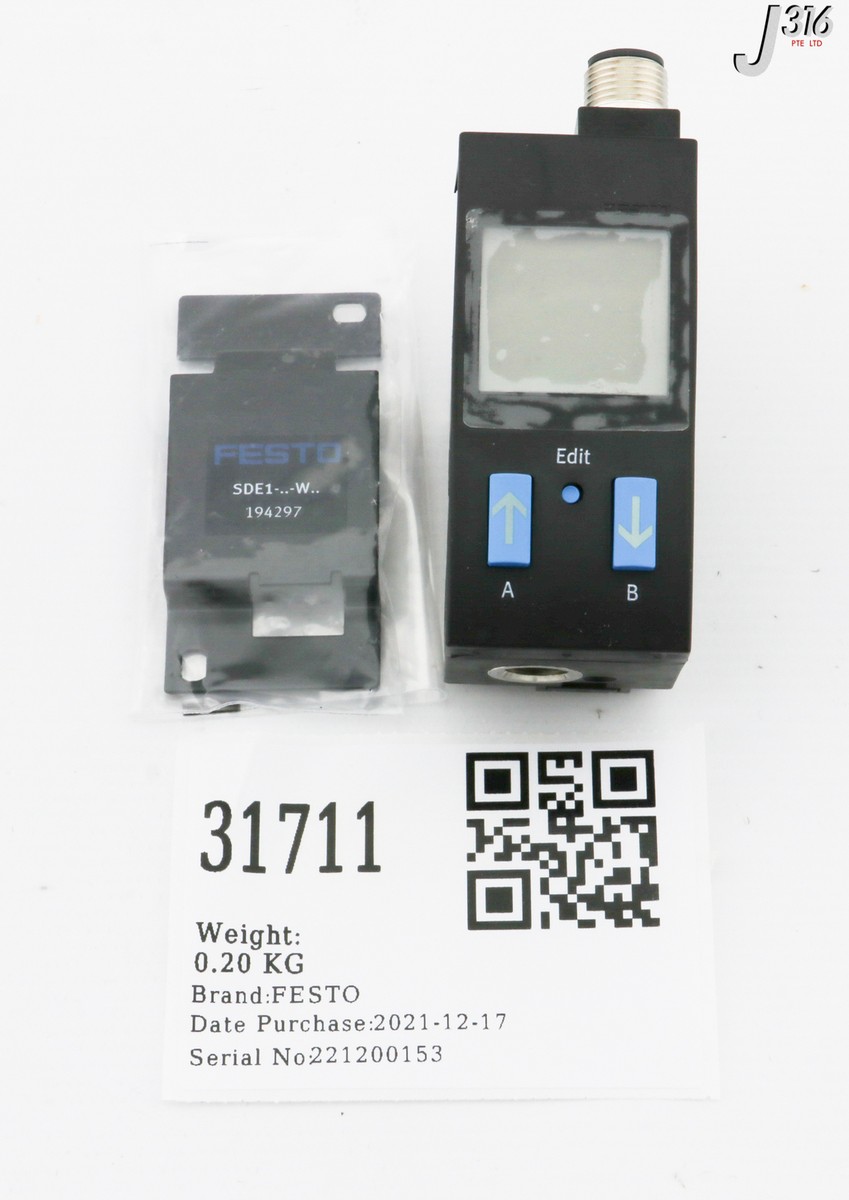 台湾グッズ 31711 FESTO PRESSURE SENSOR W/ DISPLAY, 192766 (NEW) SDE1-D2-G2