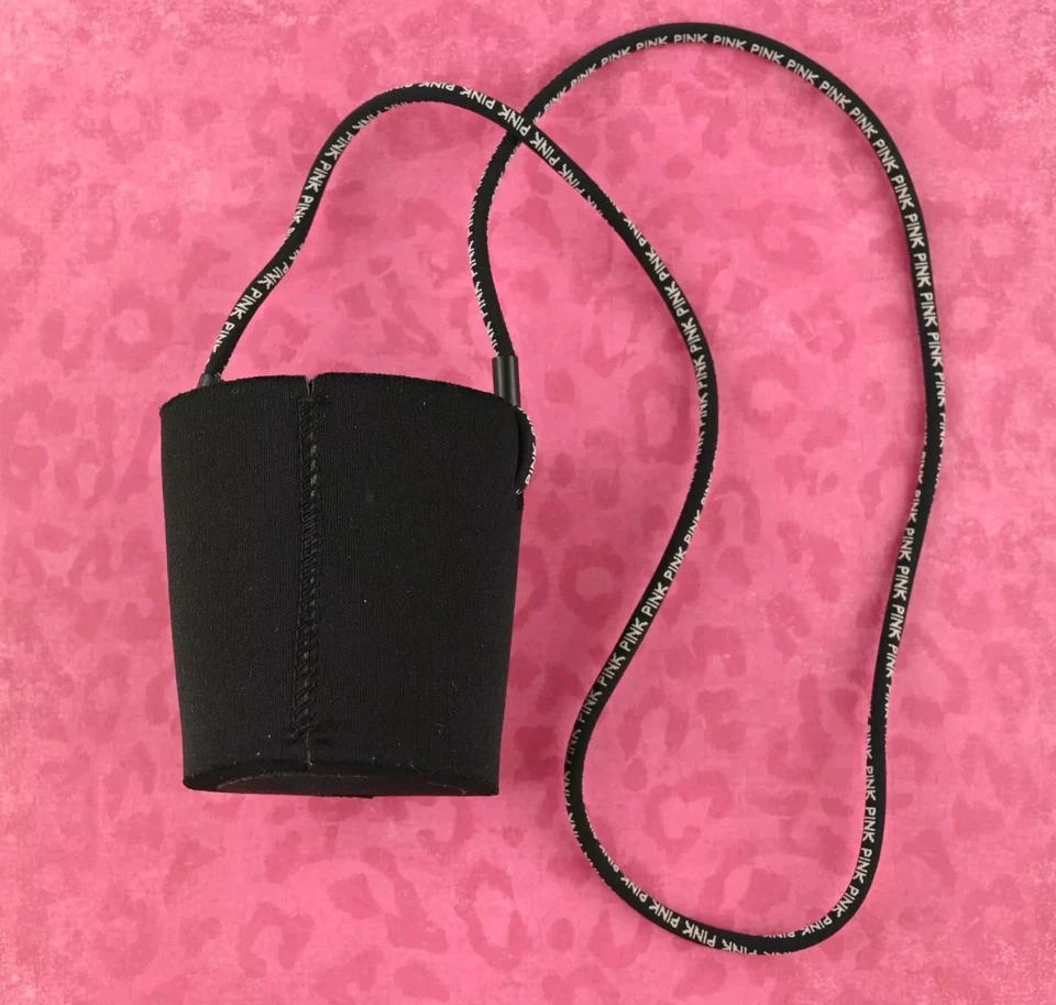 Victoria Secret VS ROSA Bebida Bebida Lata Coozie con Correa para el Cuello Corremos Esta Playa Foto 2 de 4