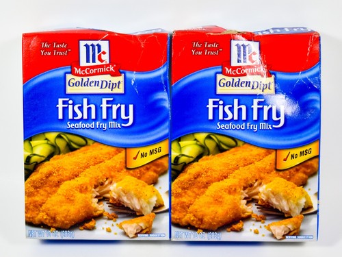 2 McCormick Golden Dipt FISH FRY Meeresfrüchte Braten Mix 10oz Box 16.07.2026 No MSG