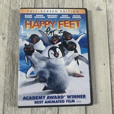 Happy Feet DVD 2006 Full-Screen Elijah Wood Robin Williams Animated Film