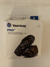 YakTrax Pro Winter Traction Cleats for Snow Ice Size Large