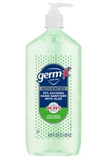 Germ-X Advanced Hand Sanitizer with Aloe and Vitamin E, 1 Liter, Less Drying ...