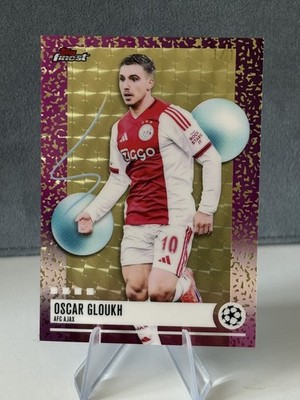 Oscar Gloukh Uncommon SUPERFRACTOR 1/1 Topps Finest UCC 2025/2026 AFC AJAX #252