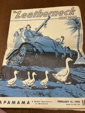 The Leatherneck Magazine Pacific Edition Feb 15 1945 WWII USMC Guam SOPAC B4