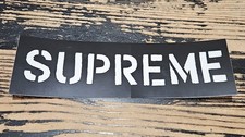 Supreme Hard Logo BLACK Sticker SS26 Clear Sticker 