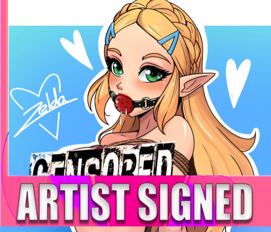 Sexy Zelda BD Princess 11x17 Art Print Video Game artist signed Legend Anime