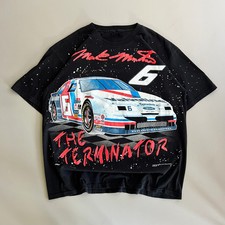 2XL 90s Mark Martin Splatter AOP T-shirt