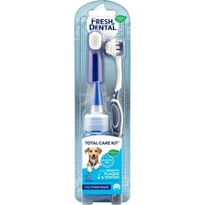 Fresh Dental Toothbrush and Toothpaste Kit for Dogs, Teeth Cleaning Kit for P...