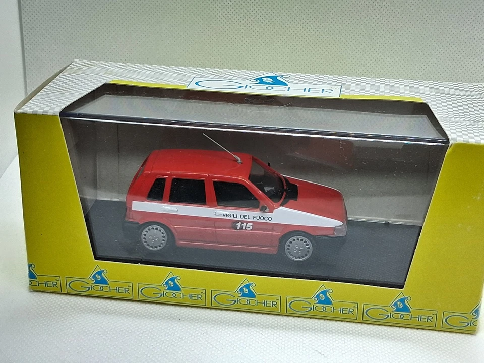 giocher gr u 01 fiat uno 4 porte seconda serie vigili del fuoco 391775 - Immagine 3 di 4