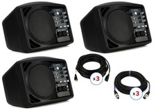 Mackie SRM150 150W 5.25 inch Compact Powered PA System Triple Bundle