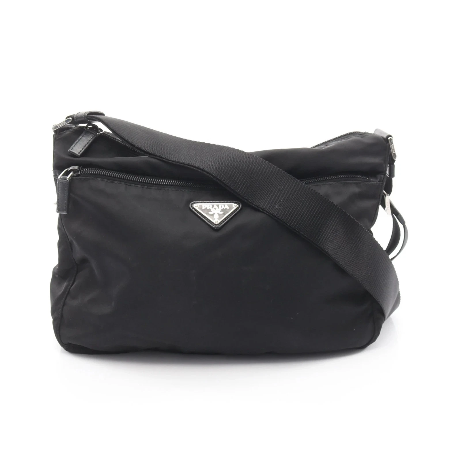 Prada — Prada Shoulder Bag Black Leather #RCB3698