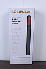 Red Light Therapy Solawave 4-in-1 Radiant Renewal Skincare Wand Massager Black