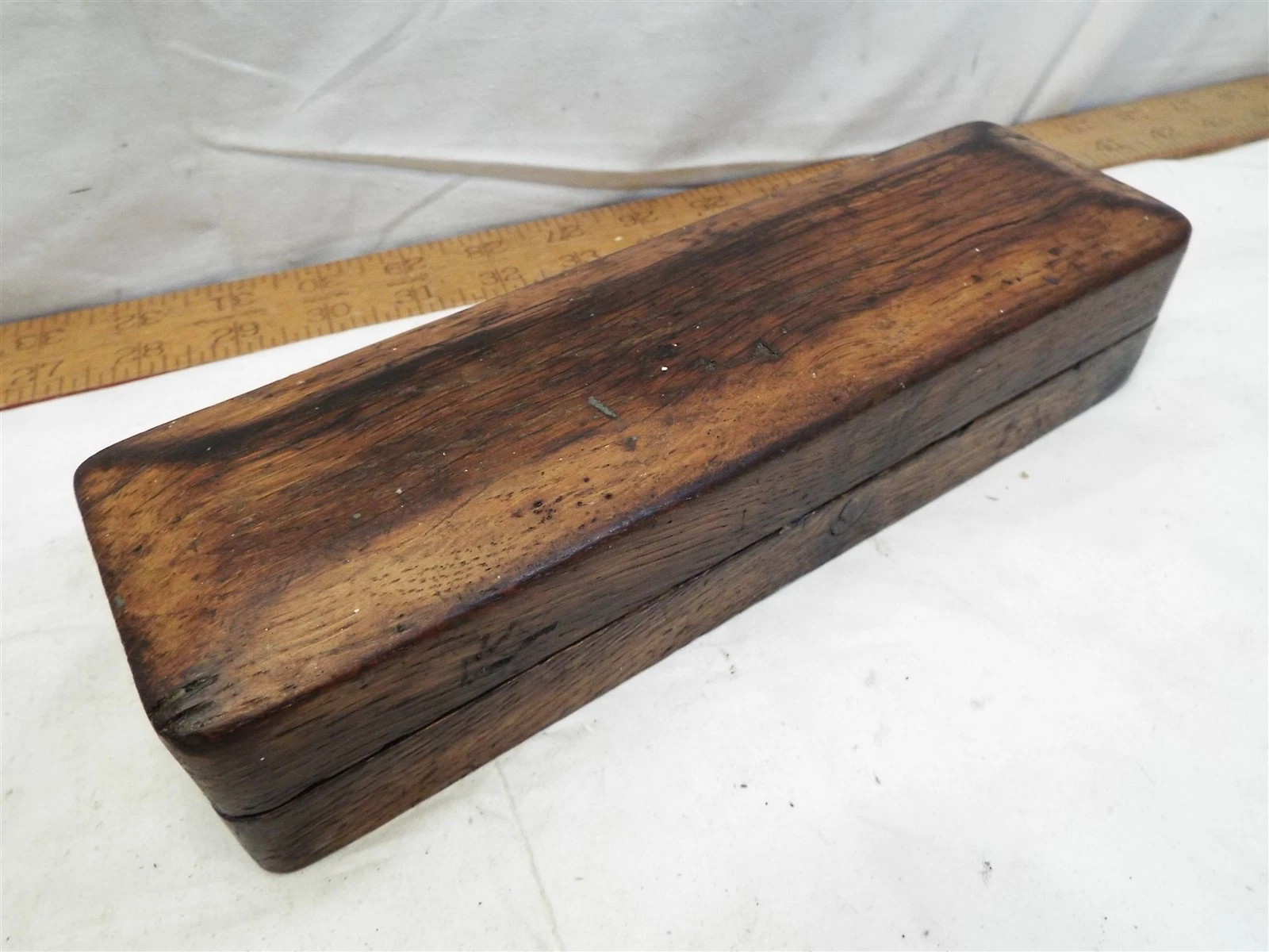 Knife Sharpening Stone Razor Hone Oilstone Oil Tool Wood Fitted Box Blade Whet