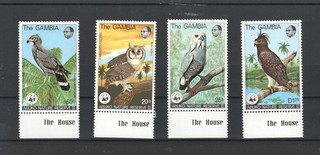 GAMBIA BIRDS WWF MNH 56677