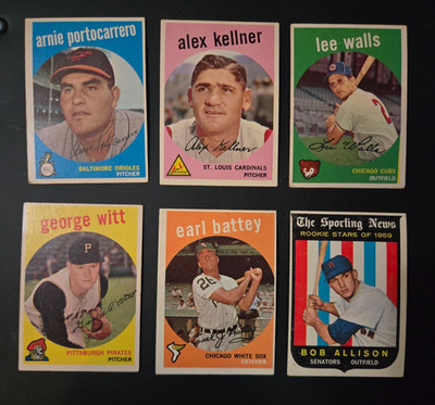 1959 TOPPS BASEBALL YOU PICK #1 - #200 ****FREESHIPPING****
