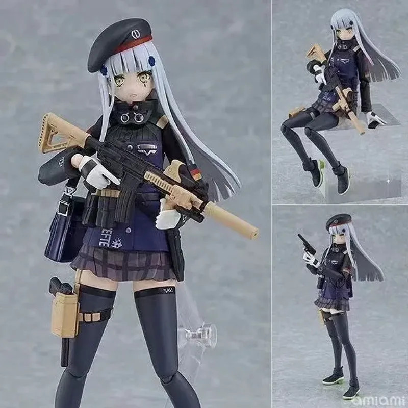 ゲームキャラクター figma 416 573 Anime Girls Frontline Figma 573 HK416 Girls Action Figure Model