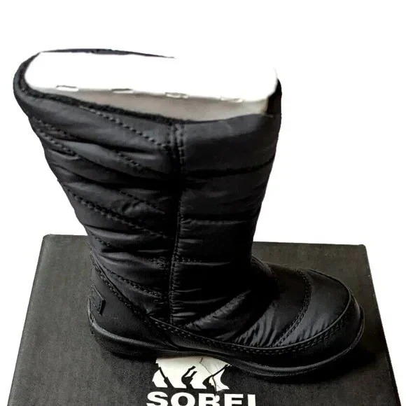 Sorel CHILDREN'S WHITNEY MID Boot Waterproof Girls Toddler Black Winter Boot 8 Foto 2 de 3