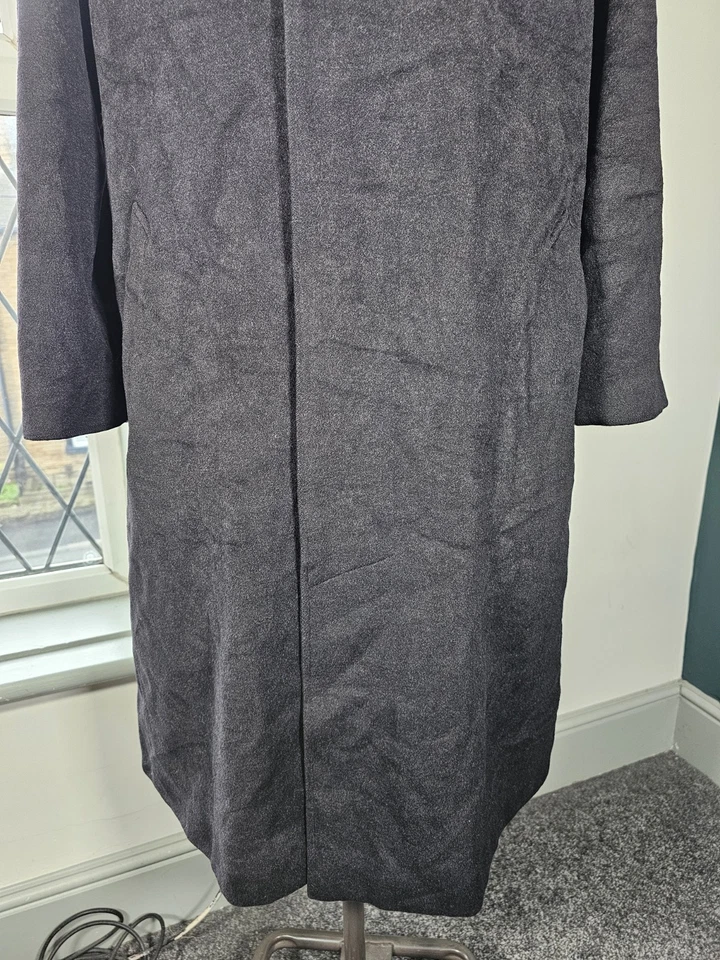 CP Company 1980's Wool & Cashmere Overcoat UK 46R Black Massimo Osti Vintage XL - Image 3 of 4