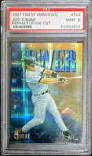 1997 Topps Finest - Rare Die-Cut Embossed Gold Refractor Jeff Conine #164