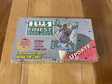 Derek Jeter RC Refractor 1995 Topps Finest Update Baseball SEALED Hobby Box 24pk