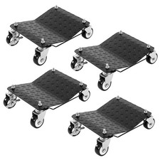 DUMOS Car Dollies Set of 4 Piece, 6000 lbs Wheel Dolly Set with Brakes