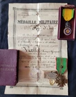 Croix de Guerre 1914 1918 Citation 99e RI Plate WW1 French Medals Set