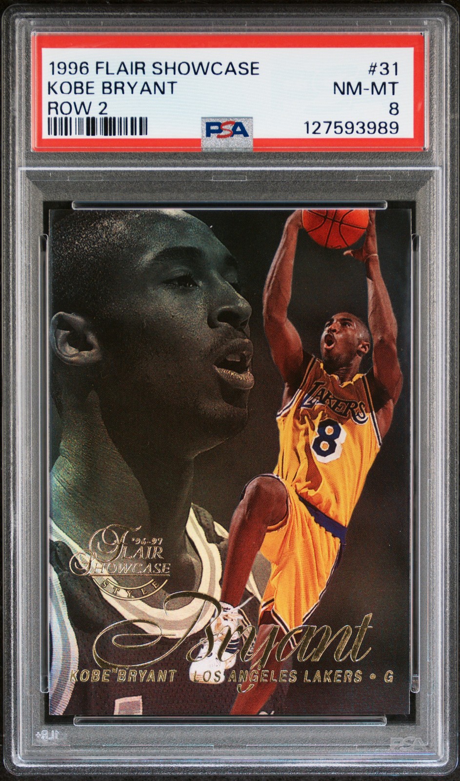 Kobe Bryant 1996 Flair Showcase #31 Row 2 Price Guide - Sports
