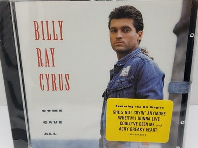 Billy Ray Cyrus Some Gave All Country Music CD Hype Sticker NEW SEALED VTG 1992