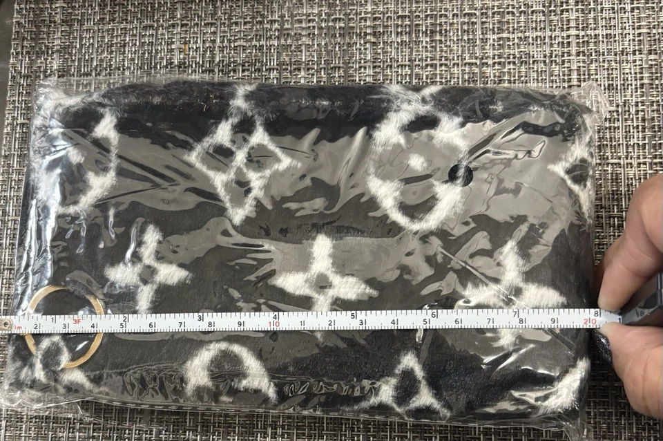 Cartera de lujo negra de piel sintética 3D de doble cara porta monedas/llaves 👌🖤 Foto 3 de 4