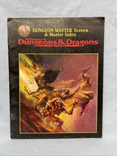 Advanced Dungeons  Dragons: Dungeon Master Screen  Index TSR 9504 INDEX ONLY
