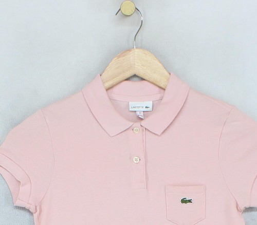 Vestido Polo Lacoste Niñas Talla 12 Años Rosa Informal Manga Corta Logo - Imagen 5 de 15