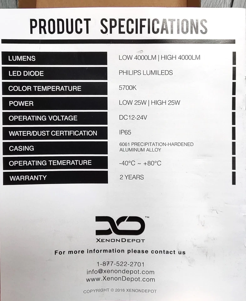 H7 Xenon Depot XTREME LED 5700K - Image 4 of 4