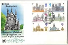 Great Britain #589-594 FDC, 1969, Winchester Cathedral Hampshire