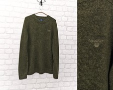 GANT Men's Wool Jumper Sweater Size L