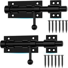 Slide Bolt Gate Latch, 6.3 Inch Heavy Duty Solid Stainless Steel Bolts Latches,F