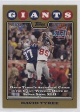 2008 Topps Gold Border 1941/2008 David Tyree #317 0j3l