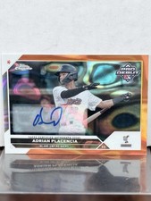 2023 Topps Pro Debut PD-126 Adrian Placencia - Chrome Orange Lava Refractor /25