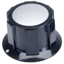 Cliff K1C Knob Black - Satin Cap - 6mm Screw Fix