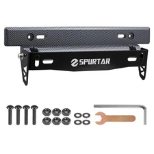 Spurtar License Plate Frames, Adjustable Front Car License Plate Holder Inclu...