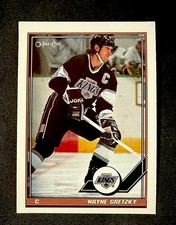 WAYNE GRETZKY 1991-92 O-Pee-Chee Hockey Card #321 - Los Angeles Kings HOF